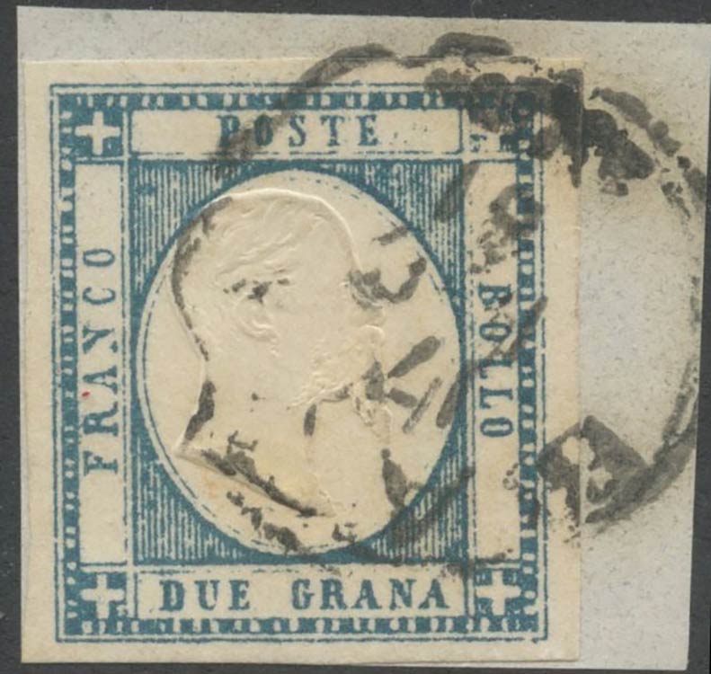 1861, 2gr N.20c Azzurro Ardesia ... 