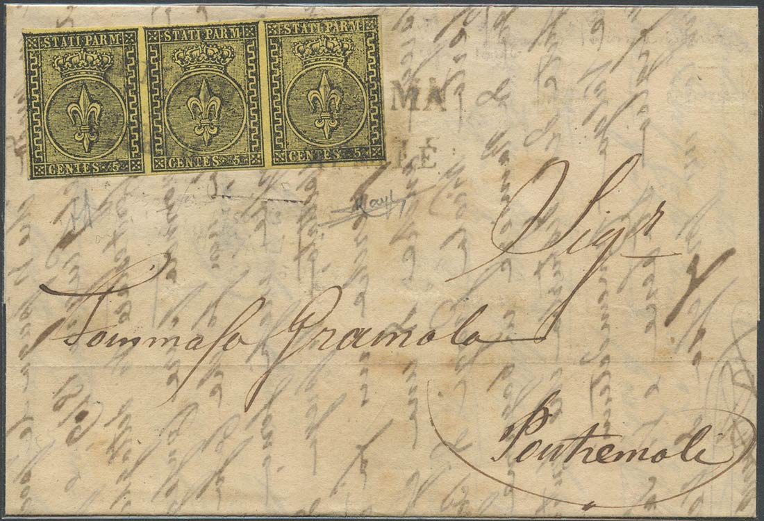 08.04.1853, lettera da Parma per ... 