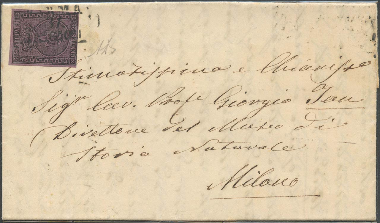 31.03.1855, lettera da Parma per ... 