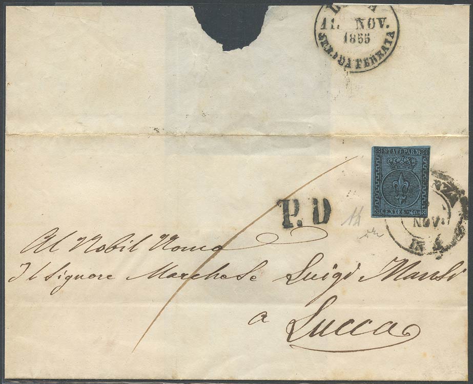 09.11.1855, lettera da Piacenza ... 
