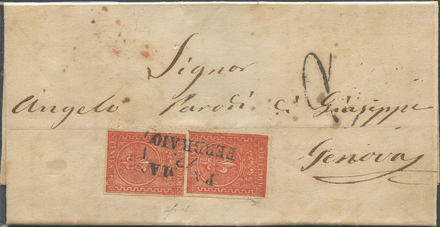 12.02.1855, lettera da Parma per ... 