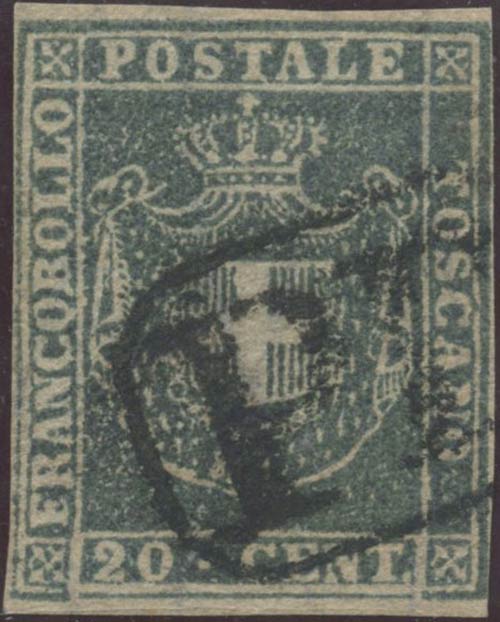 1860, 20c. N.20c. Azzuro Grigio ... 