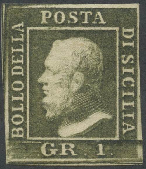 1859, 1gr. N.5d Verde Oliva (III ... 
