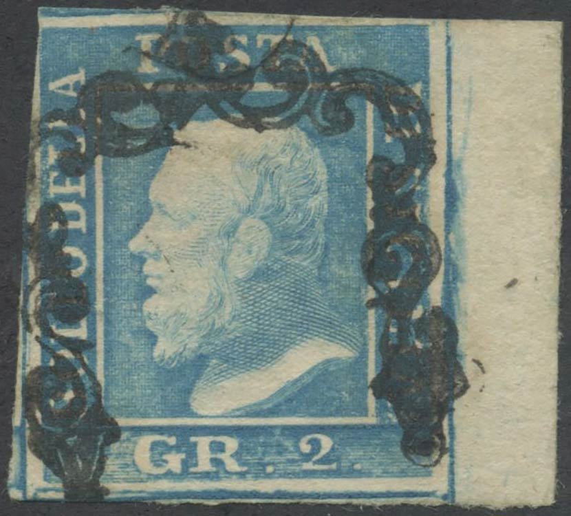 1859, 2gr N.8 Azzurro Chiaro (III ... 