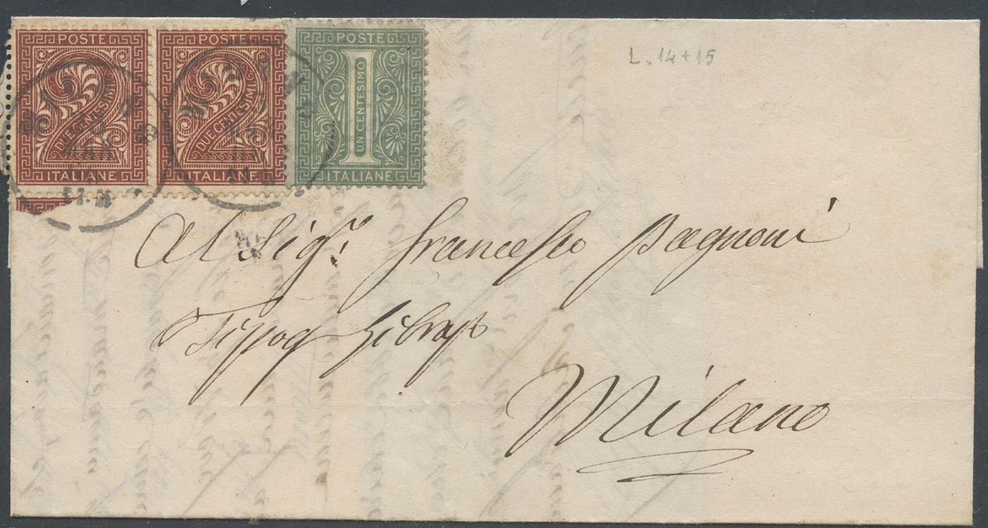23.03.1866, Lettera da Milano per ... 