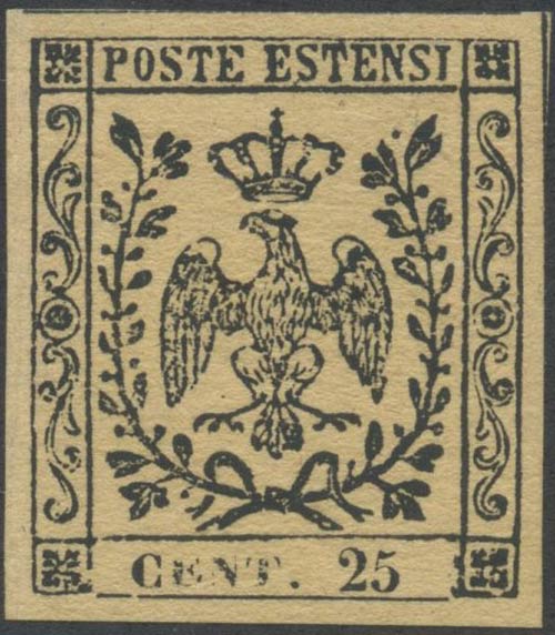 1852, 25c, N.4 Camoscio Chiaro ... 