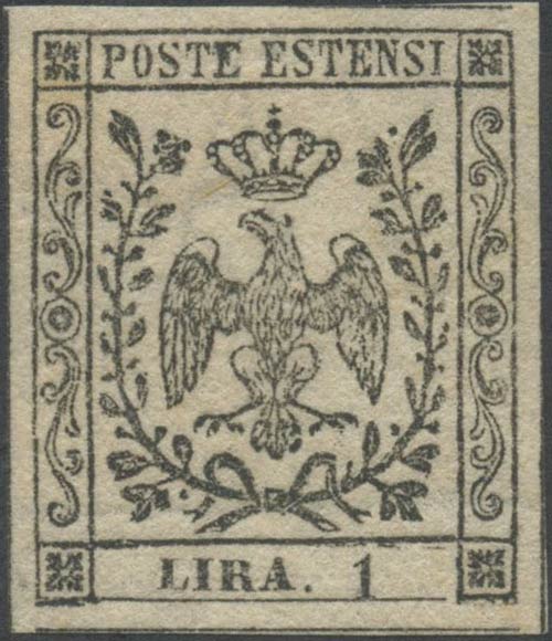 1852, 1L. N.11 Bianco senza punto ... 