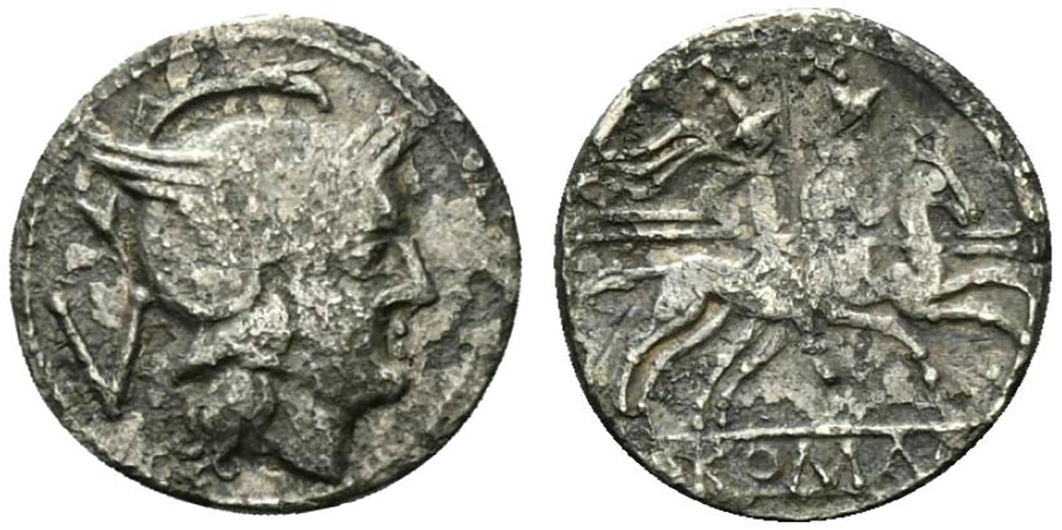 Anonymous, Rome, after 211 BC. AR ... 