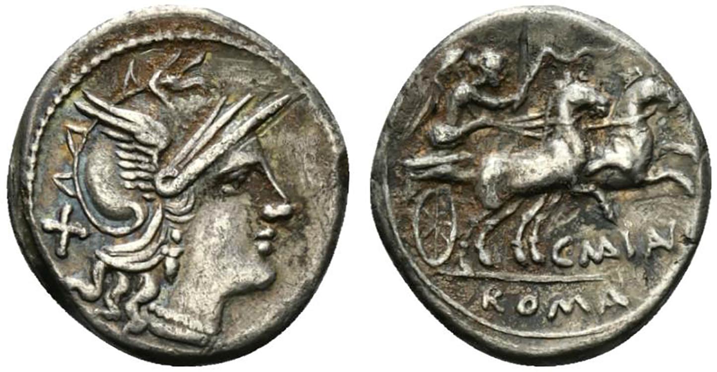 C. Maianius, Rome, 153 BC. AR ... 