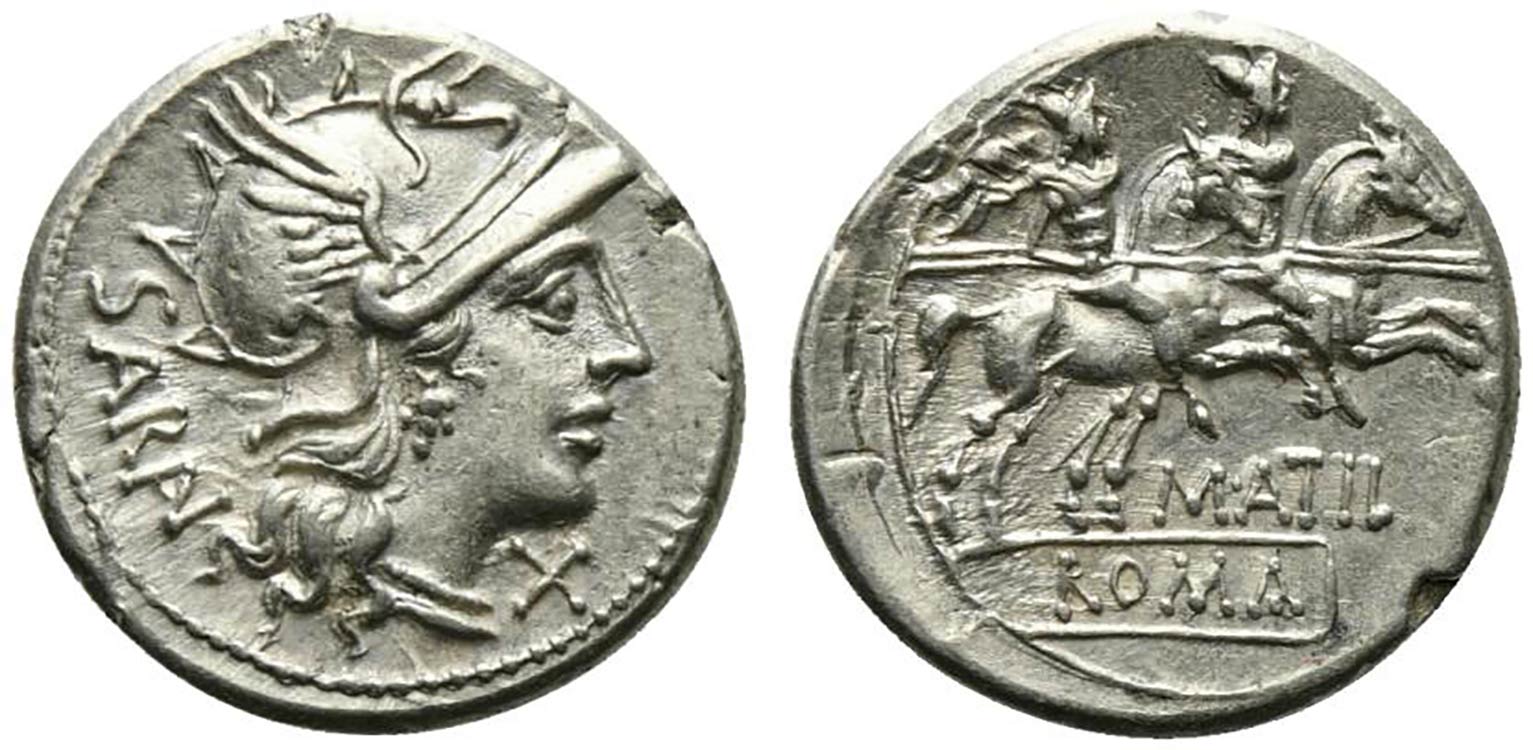 M. Atilius Saranus, Rome, 148 BC. ... 