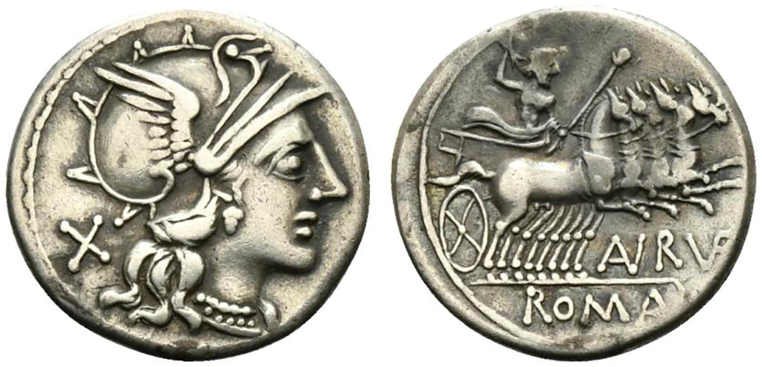 Aurelius Rufus, Rome, 144 BC. AR ... 