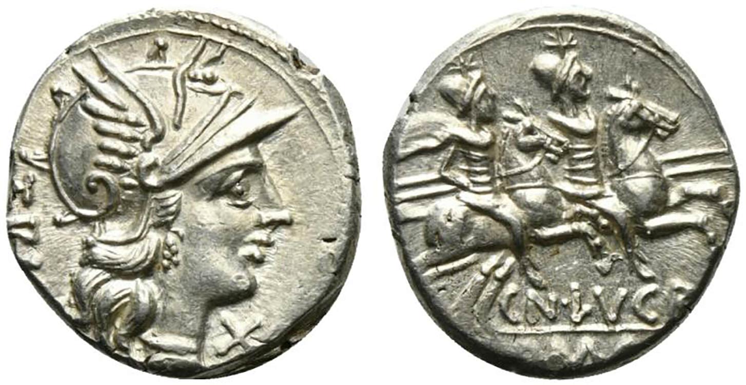 Cn. Lucretius Trio, Rome, 136 BC. ... 
