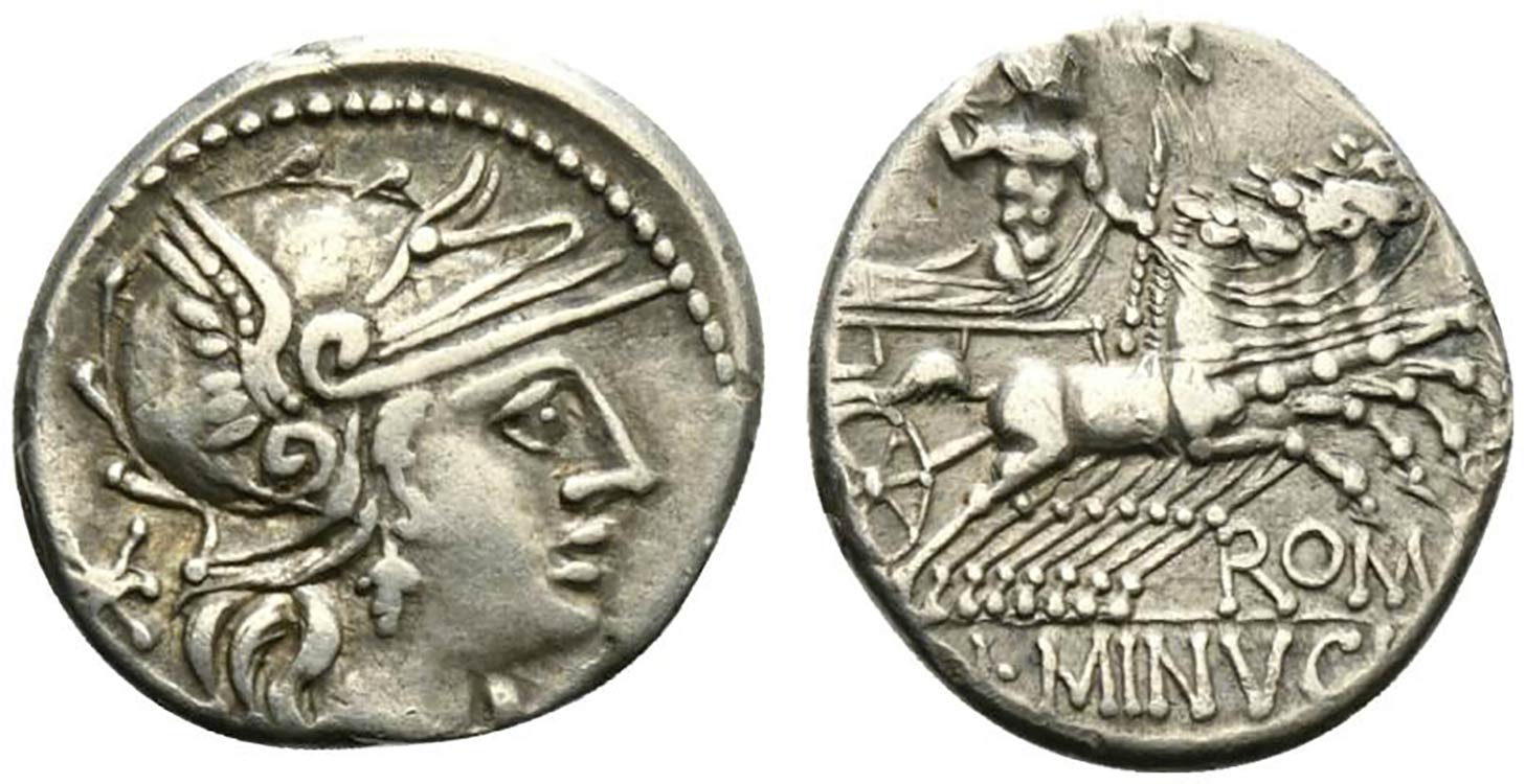 L. Minucius, Rome, 133 BC. AR ... 