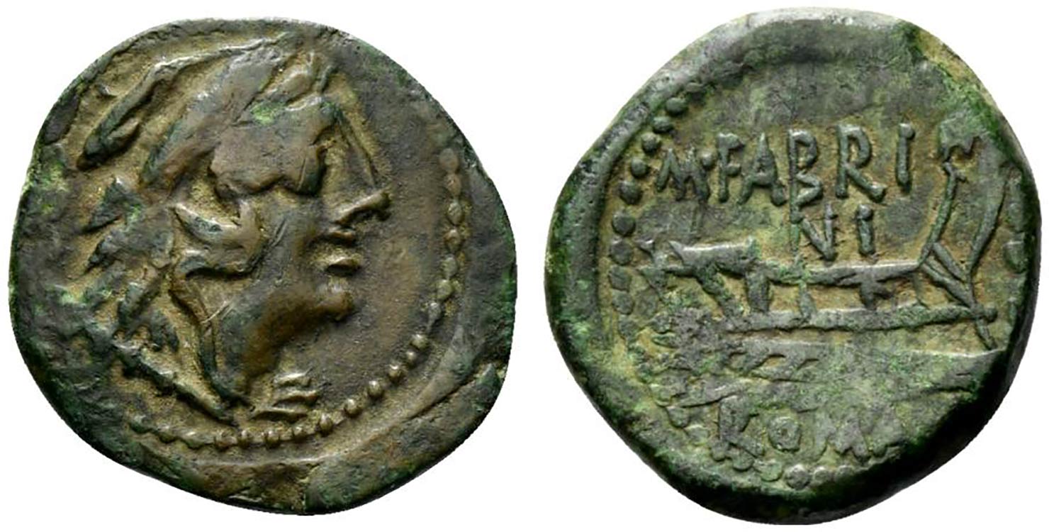 M. Fabrinius, Rome, 132 BC. Æ ... 