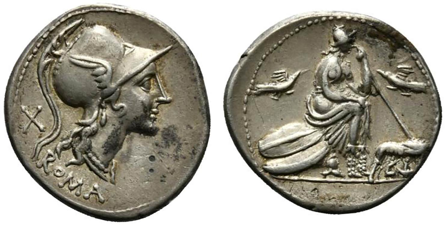 Anonymous, Rome, 115-114 BC. AR ... 