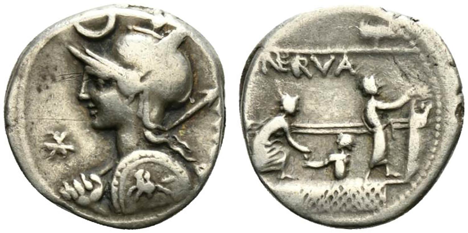 P. Nerva, Rome, 113-112 BC. AR ... 