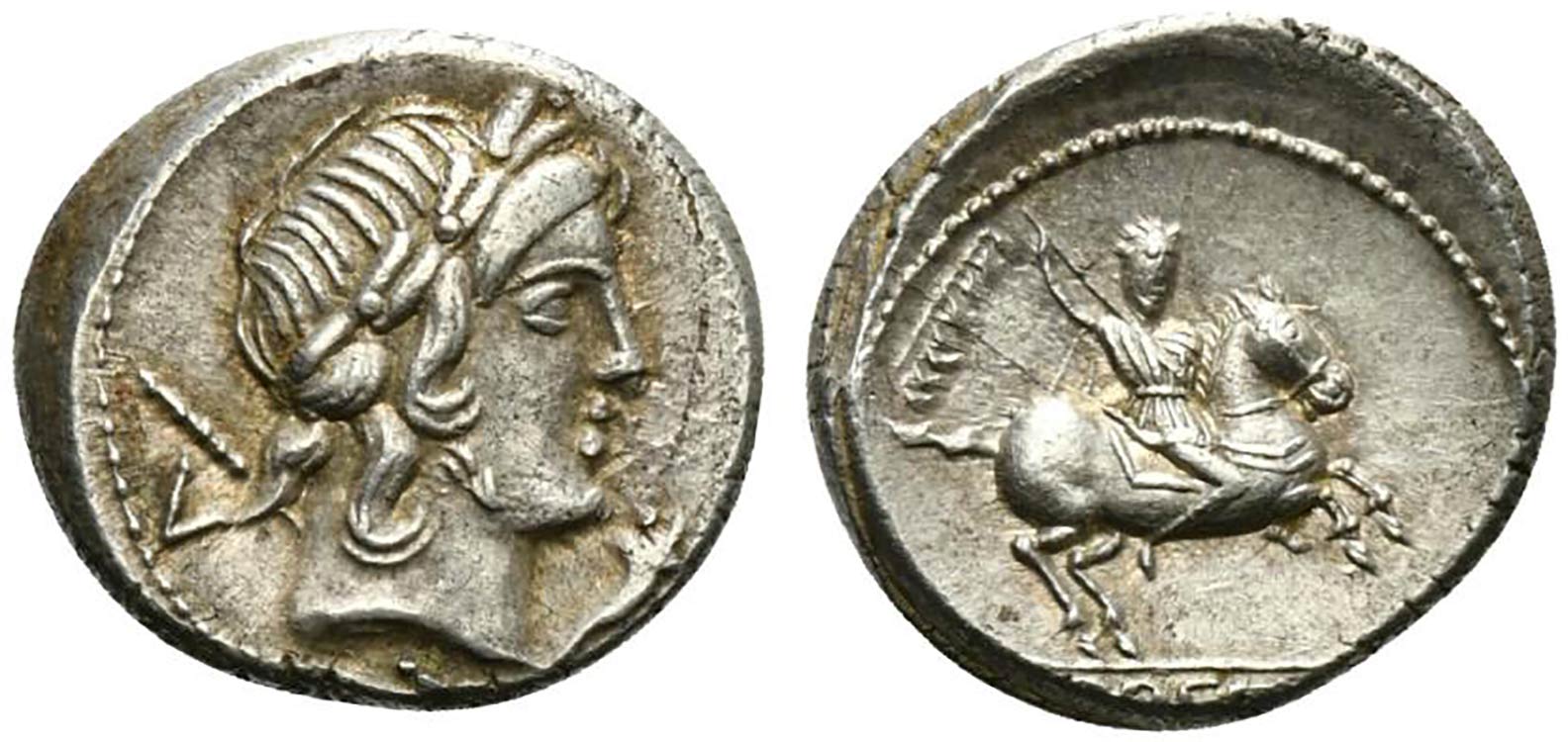 Pub. Crepusius, Rome, 82 BC. AR ... 