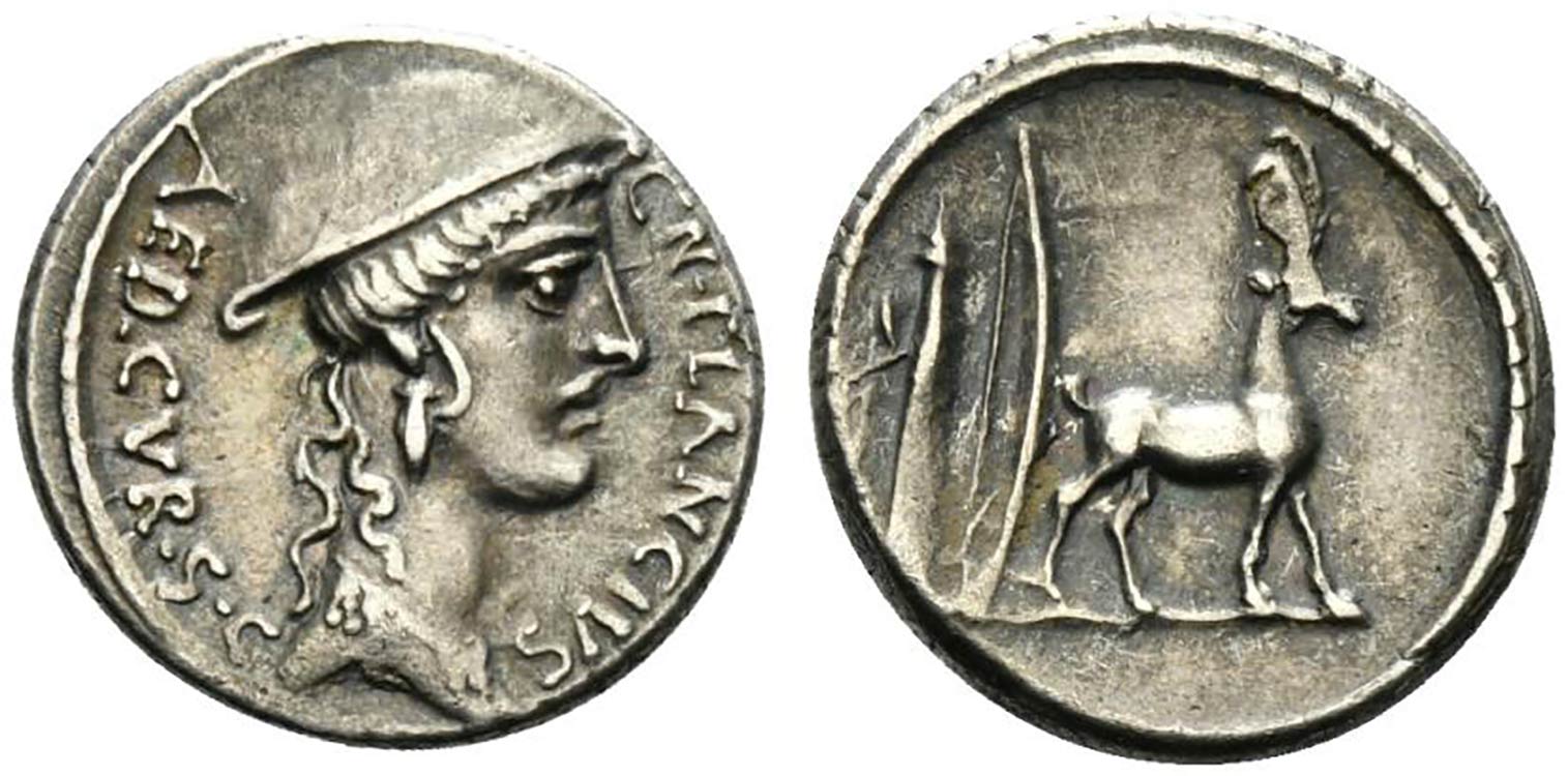 Cn. Plancius, Rome, 55 BC. AR ... 