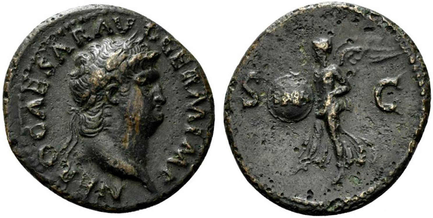 Nero (54-68). Æ As (27.5mm, ... 