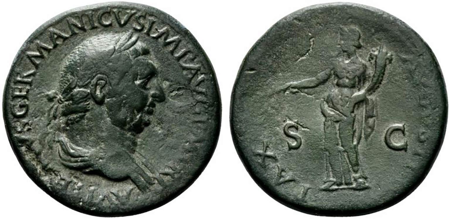 Vitellius (AD 69). Æ Sestertius ... 
