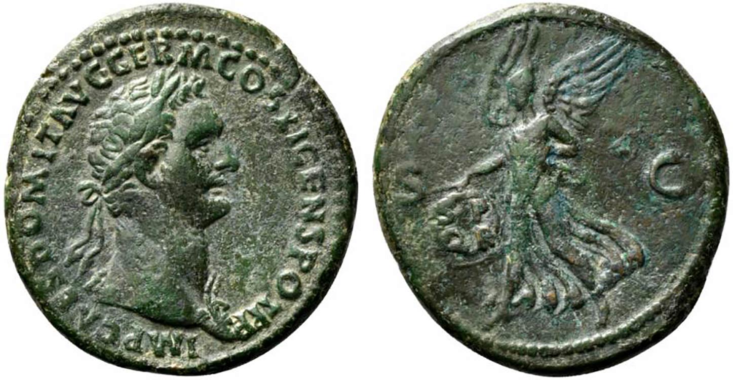 Domitian (81-96). Æ As (27.5mm, ... 