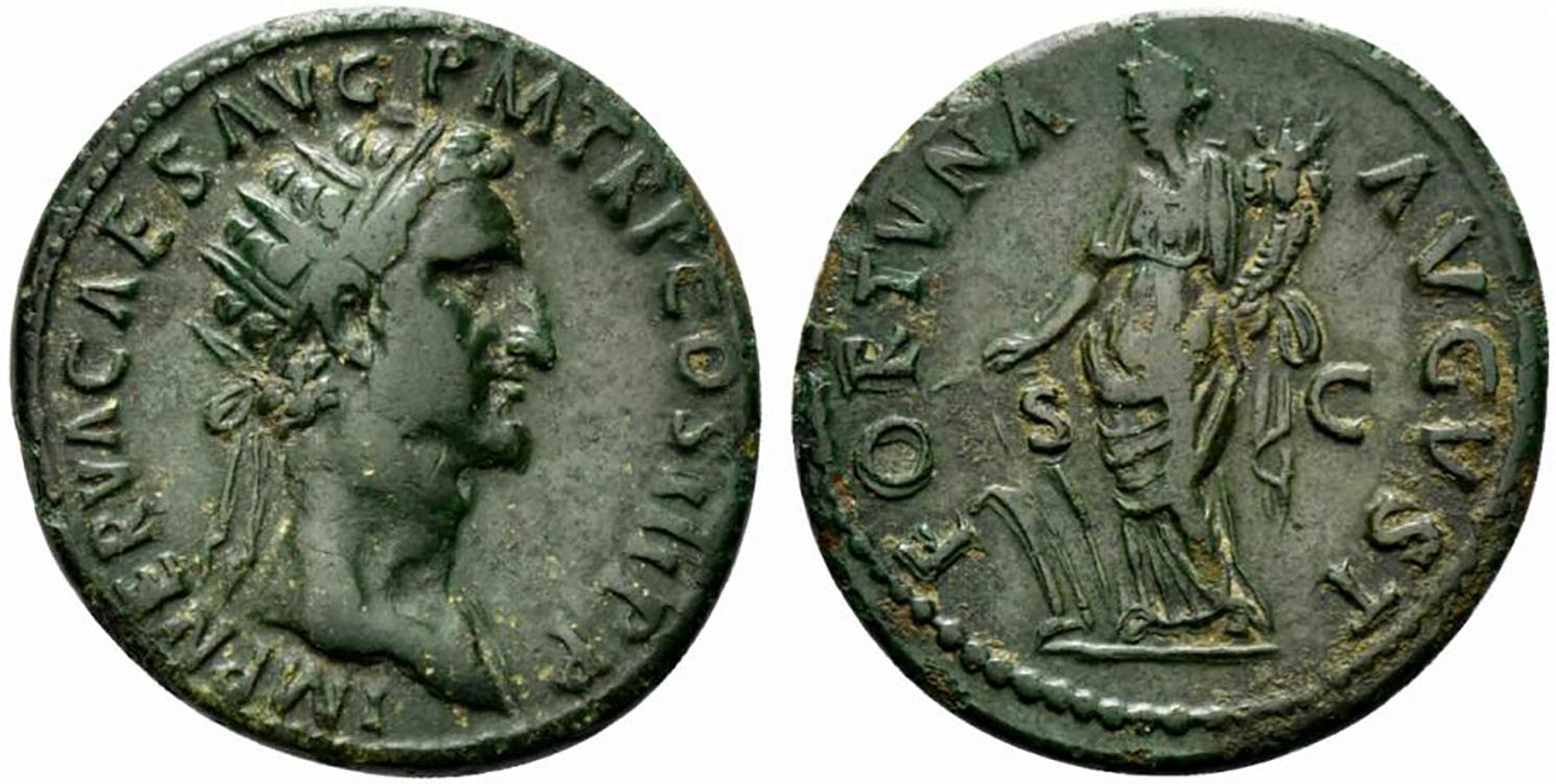 Nerva (96-98). Æ Dupondius ... 