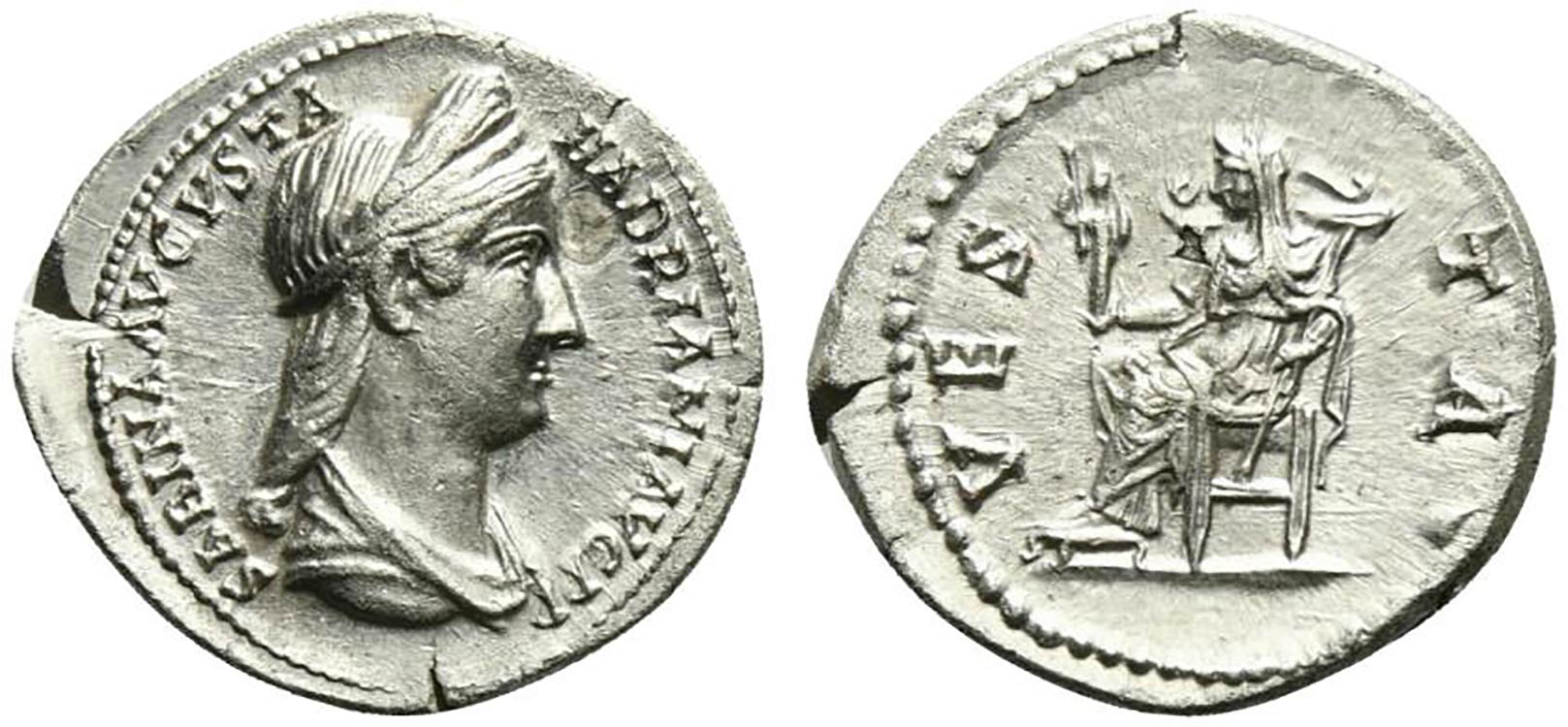 Sabina (Augusta, 128-136/7). AR ... 