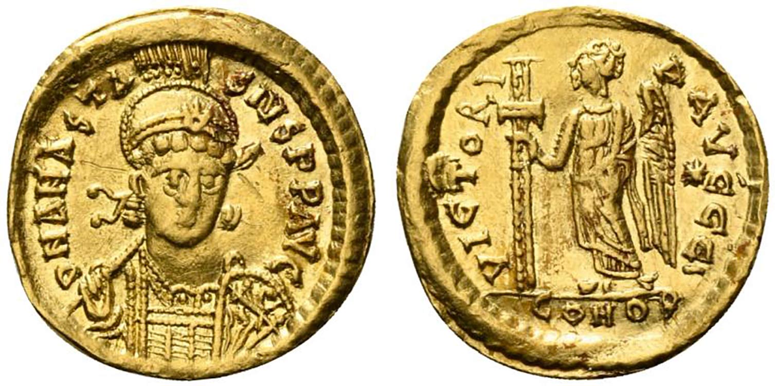 Anastasius I (491-518). AV Solidus ... 