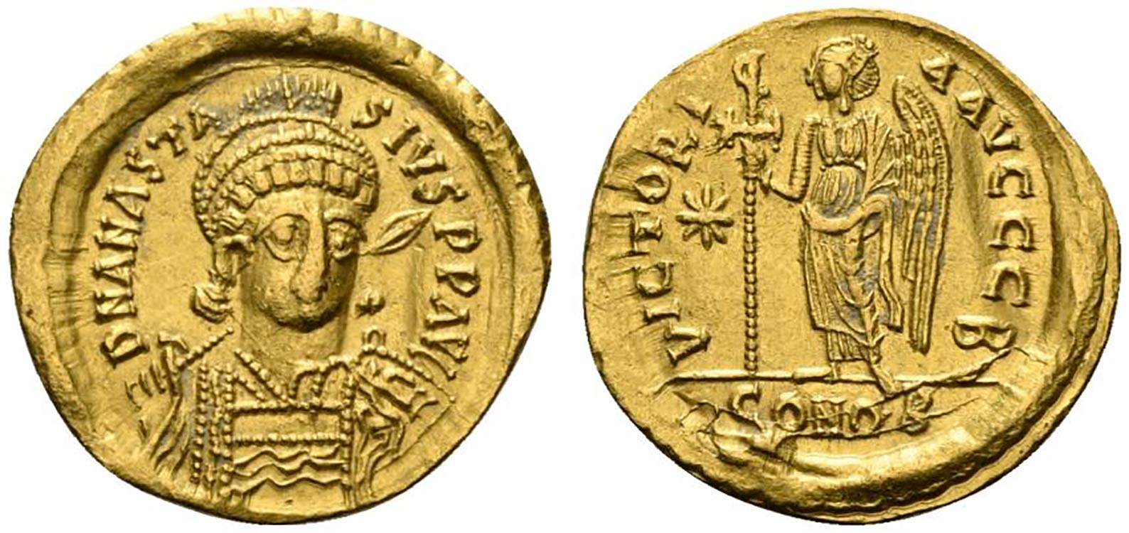 Anastasius I (491-518). AV Solidus ... 