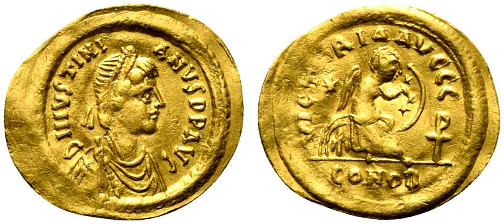 Justinian I (527-565). AV Semissis ... 