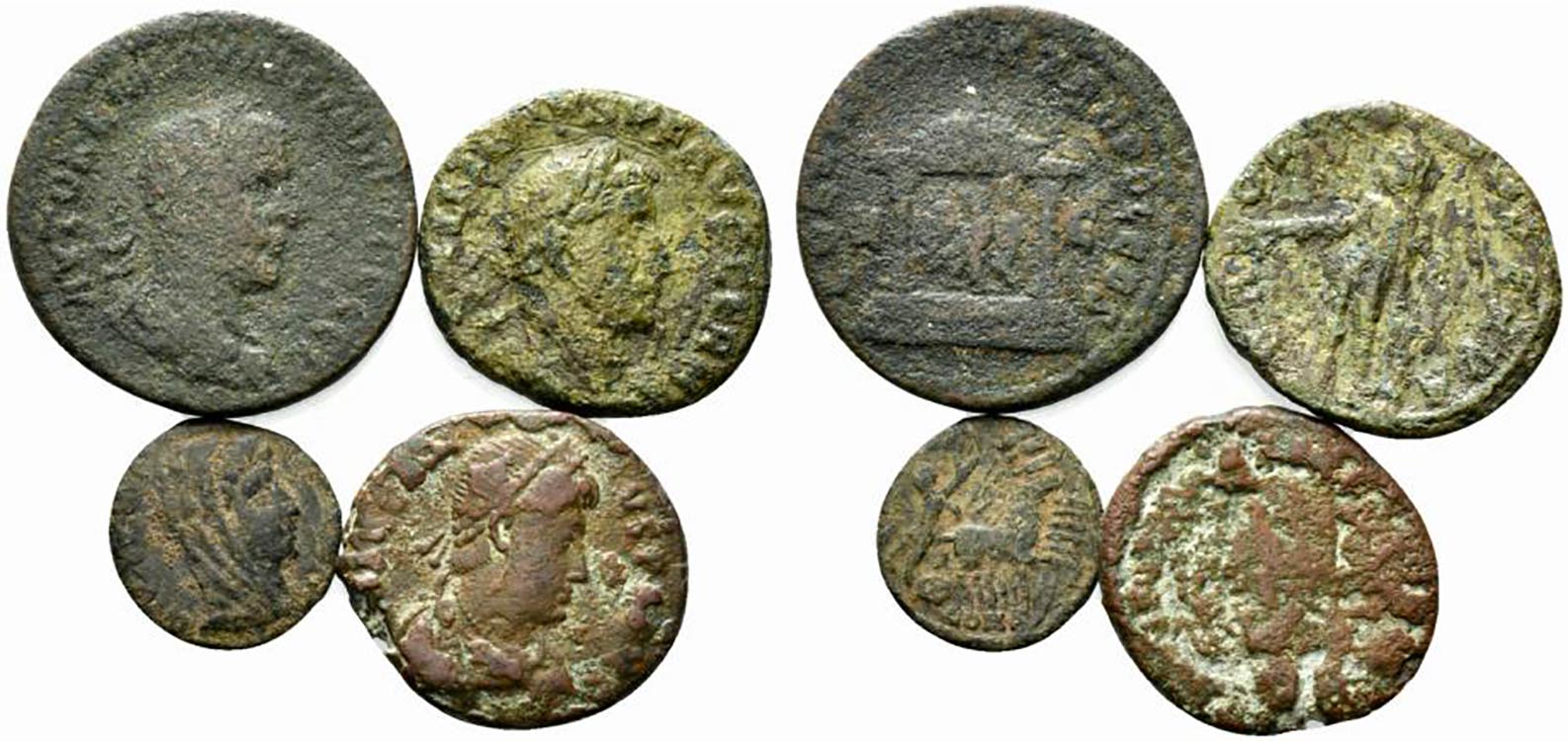Lot of 4 Roman Provincial and ... 