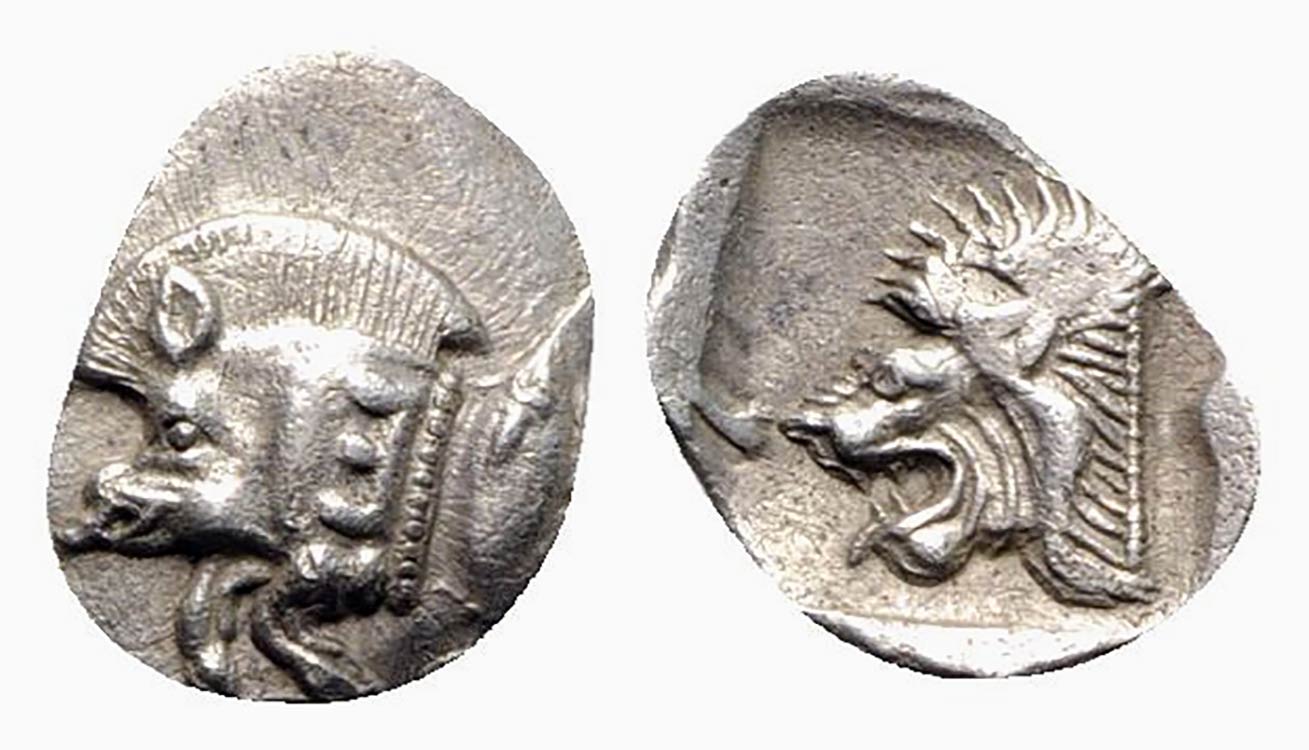 Mysia, Kyzikos, c. 450-400 BC. AR Obol (12mm Mysia, Kyzikos, c. 450-400 BC. AR Obol (12mm