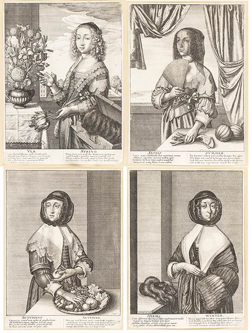 Wenceslaus Hollar (1607-1677) Four ... 