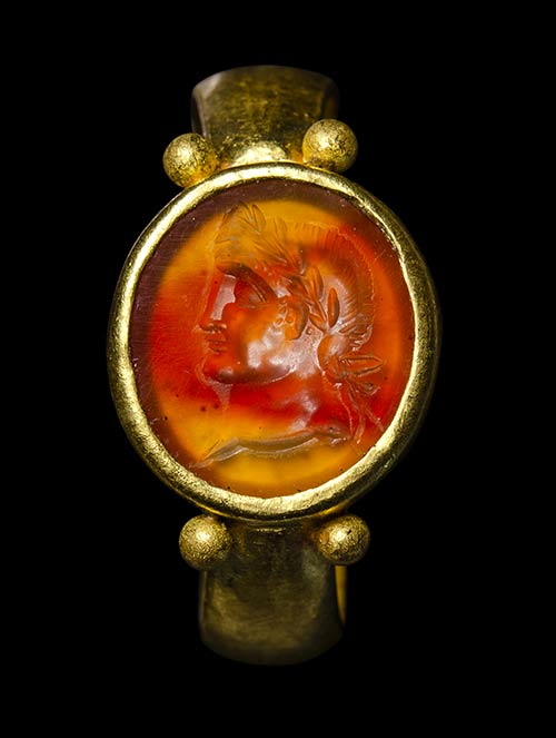 A north-european roman gold ring ... 
