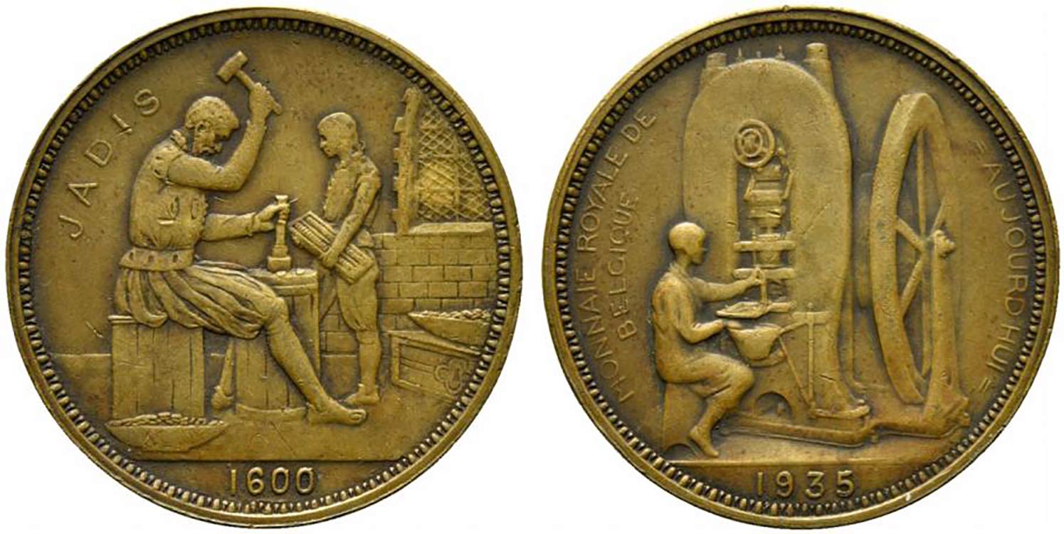 BELGIO. Medaglia 1935. Monnaie ... 