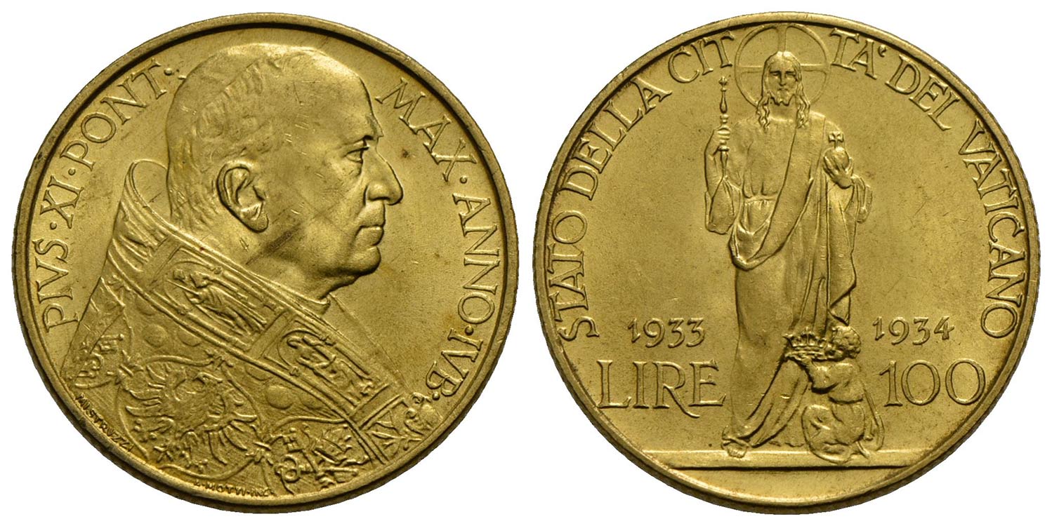 ROMA. Pio XI (1922-1939).100 Lire. ... 