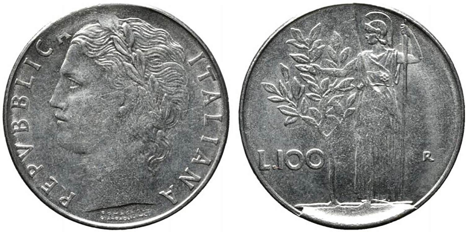 REPUBBLICA ITALIANA. 100 lire ... 