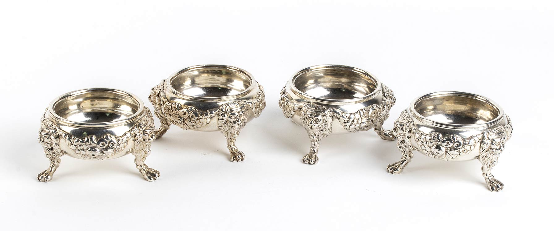 Four English sterling silver ... 