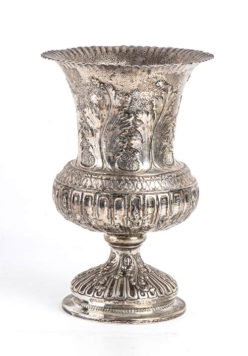 Italian silver vase - early 20th ... 