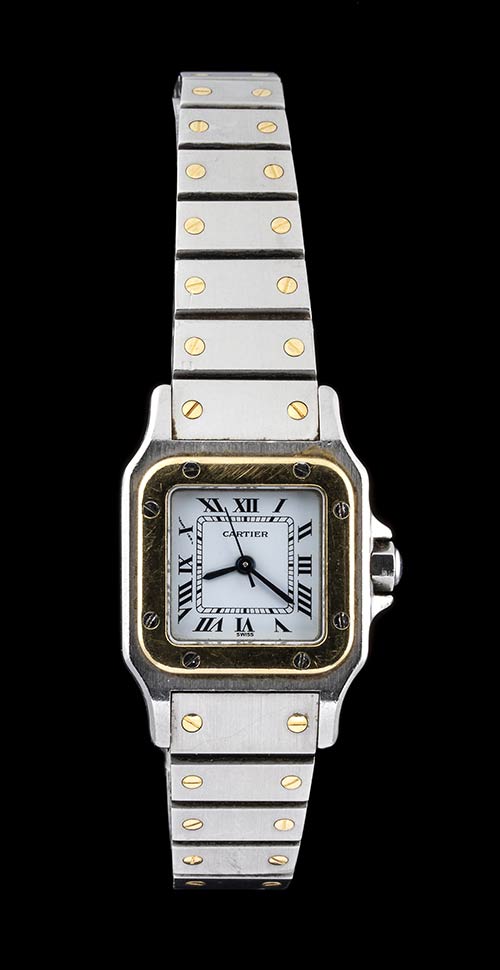 CARTIER SANTOS Lady steel and gold ... 