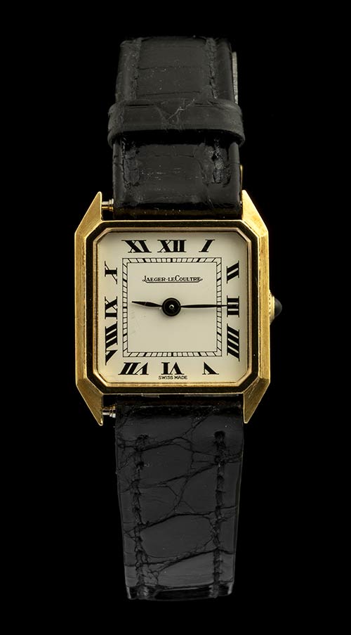 JAEGER LE COULTRE Gold wristwatch, ... 