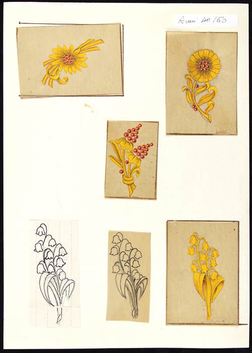 Design for brooches, 40s-50s ... 