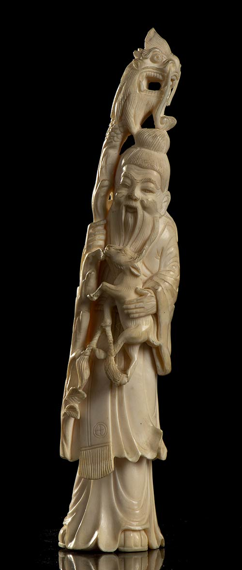AN IVORY SAGE
China, early 20th ... 