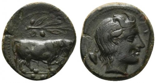 Sicily, Gela, c. 420-405 BC. Æ ... 