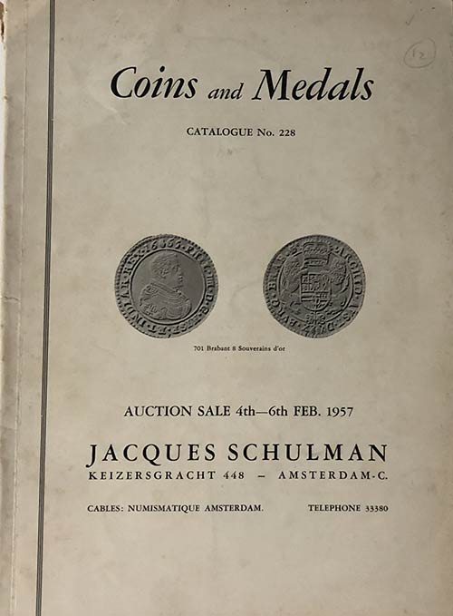 Schulman J.  Catalogue No. 228, ... 