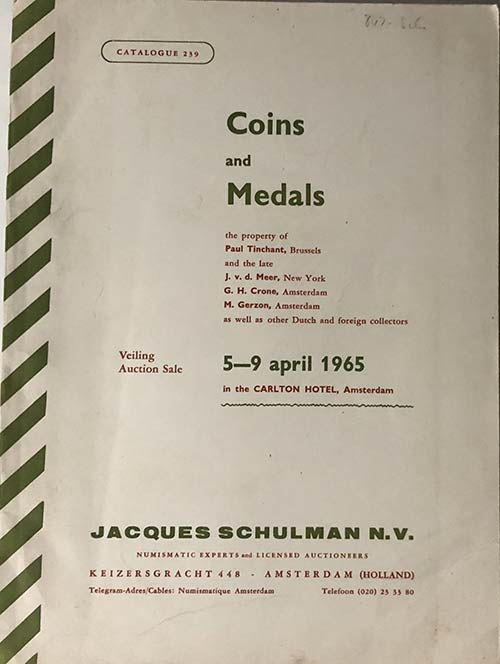 Schulman J.  Catalogue No. 239, ... 