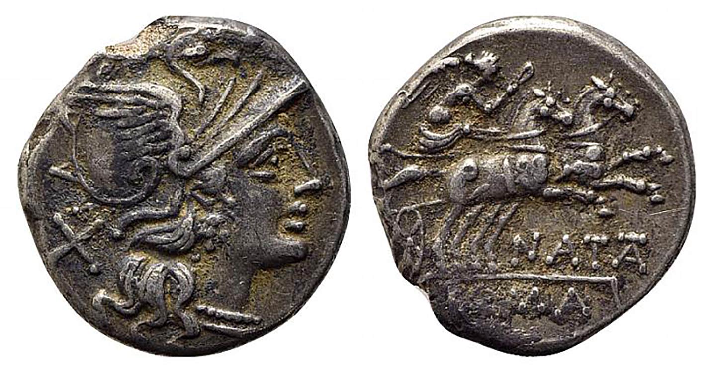 Pinarius Natta, Rome, 155 BC. AR ... 