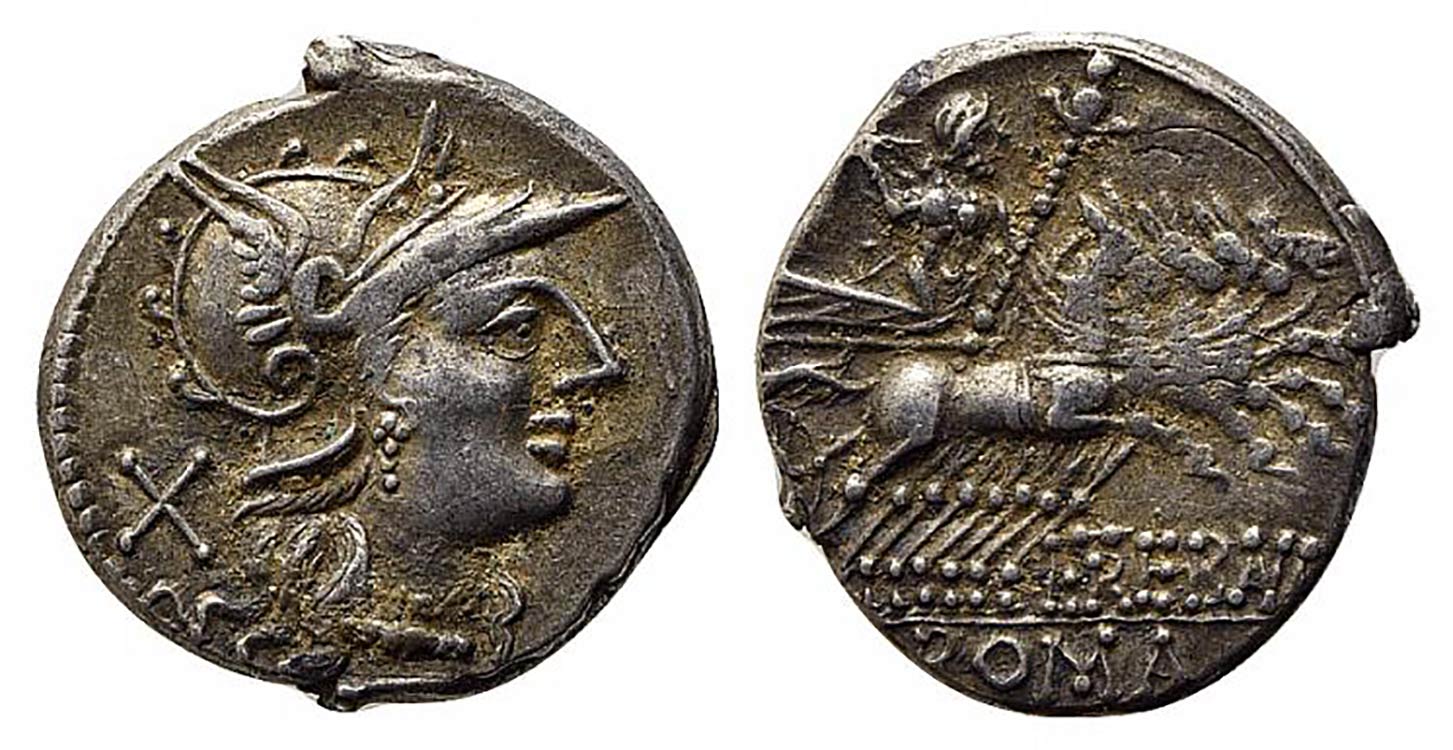 L. Trebanius, Rome, 135 BC. AR ... 