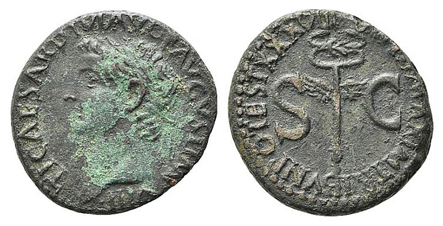 Tiberius (14-37). Æ As (26.5mm, ... 