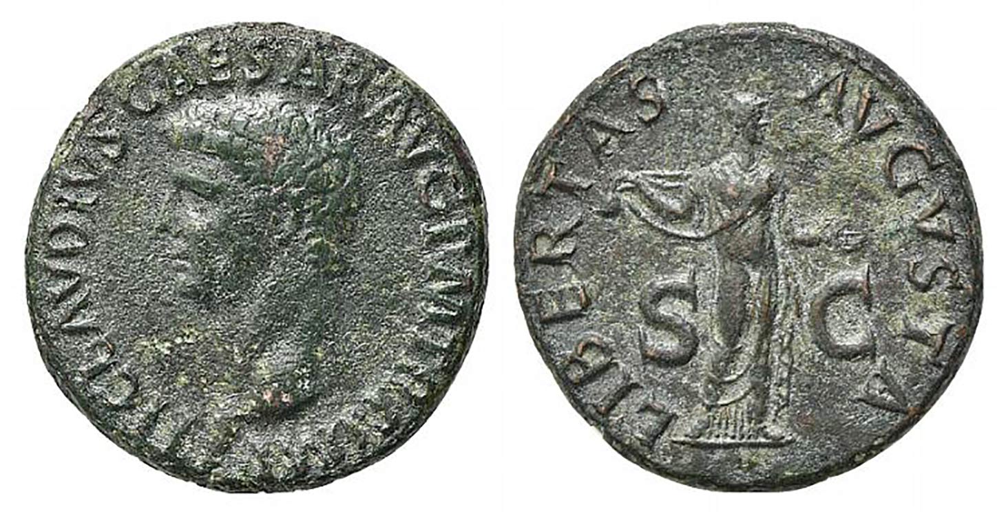 Claudius (41-54). Æ As (28.5mm, ... 